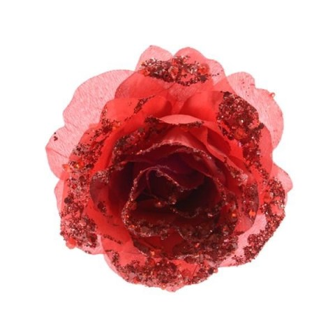 ROSA CCLIP E GLITTER RED D14C